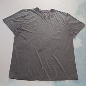 Starter Performance Gym Training Mens XL Tee Shirt Gray Distressed Thrashed XL T